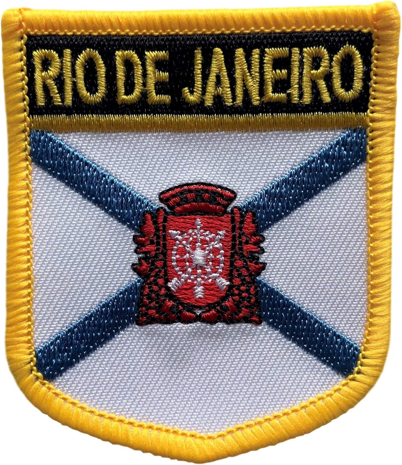 Amazon Com Rio De Janeiro Bra City Flag Shield Patch Cities Of Brazil Crest Badge