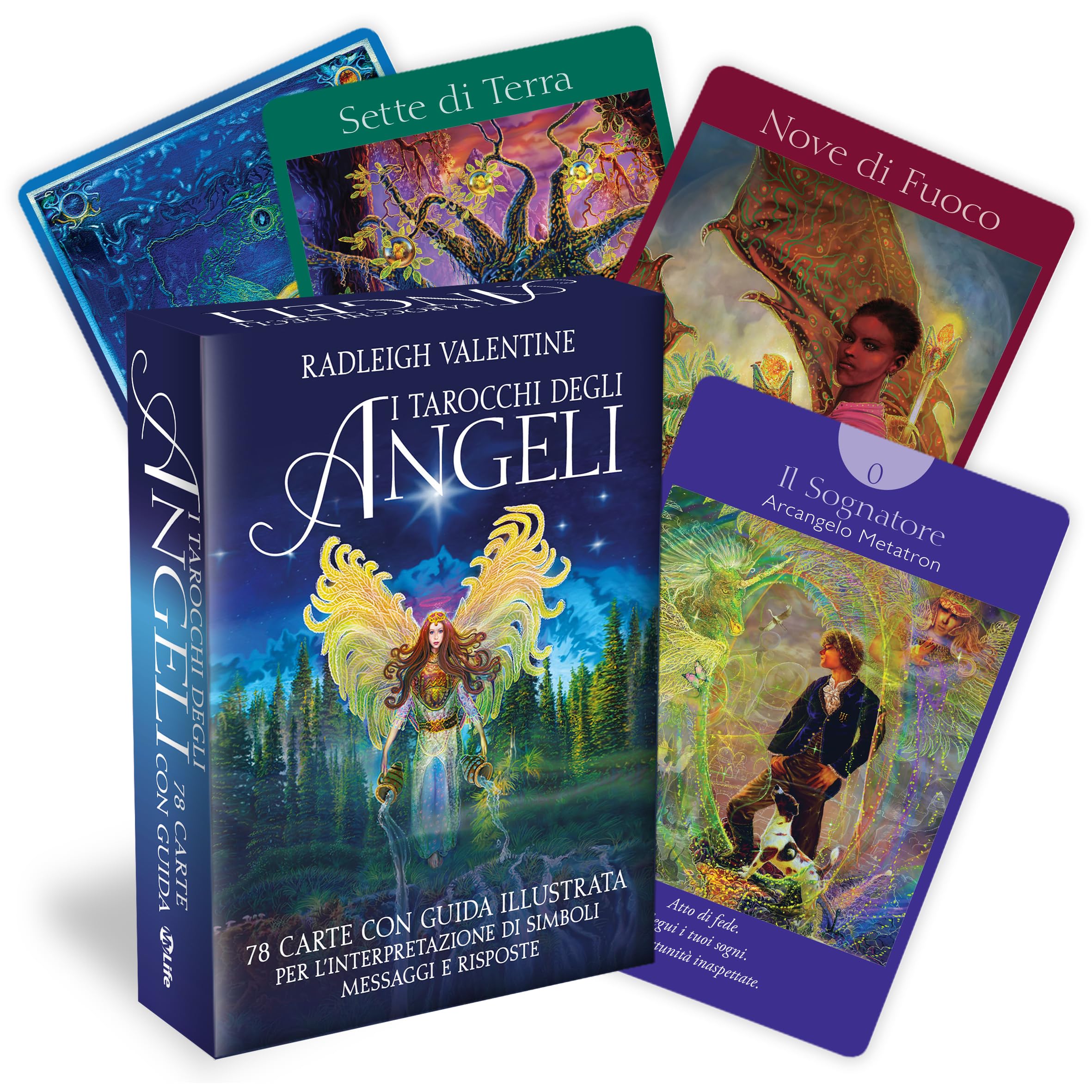 I tarocchi degli angeli. 78 carte con guida illustrata per l'interpretazione di simboli, messaggi e risposte. Nuova ediz.