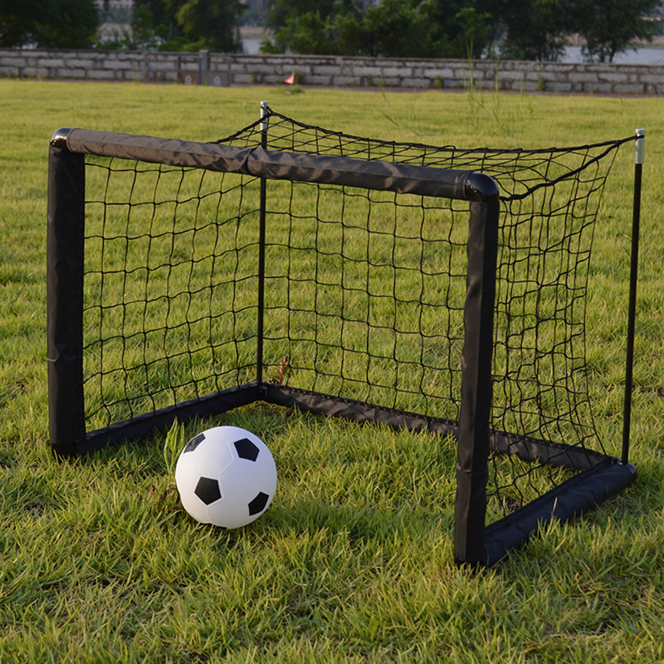 Mini portería de fútbol, ​​portería de fútbol Plegable para niños, Red de portátil para Entrenamiento Juvenil en Interiores y Exteriores.
