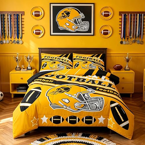 Feelyou Football Bedding Set Boys Girls King Size