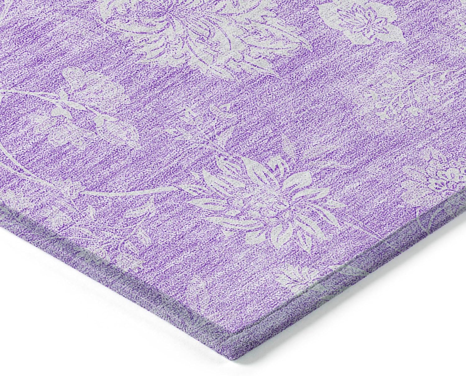 Addison Rugs Chantille ACN681 Lilac 1'8" x 2'6" Indoor Outdoor Area Rug, Easy Clean, Machine Washable, Non Shedding, Bedroom, Entry, Living Room, Dining Room, Kitchen, Patio Rug