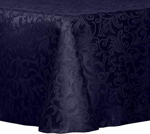 ULTIMATE TEXTILE Vintage Damask Somerset - Mantel ovalado (52 x 70 pulgadas), color morado ciruela