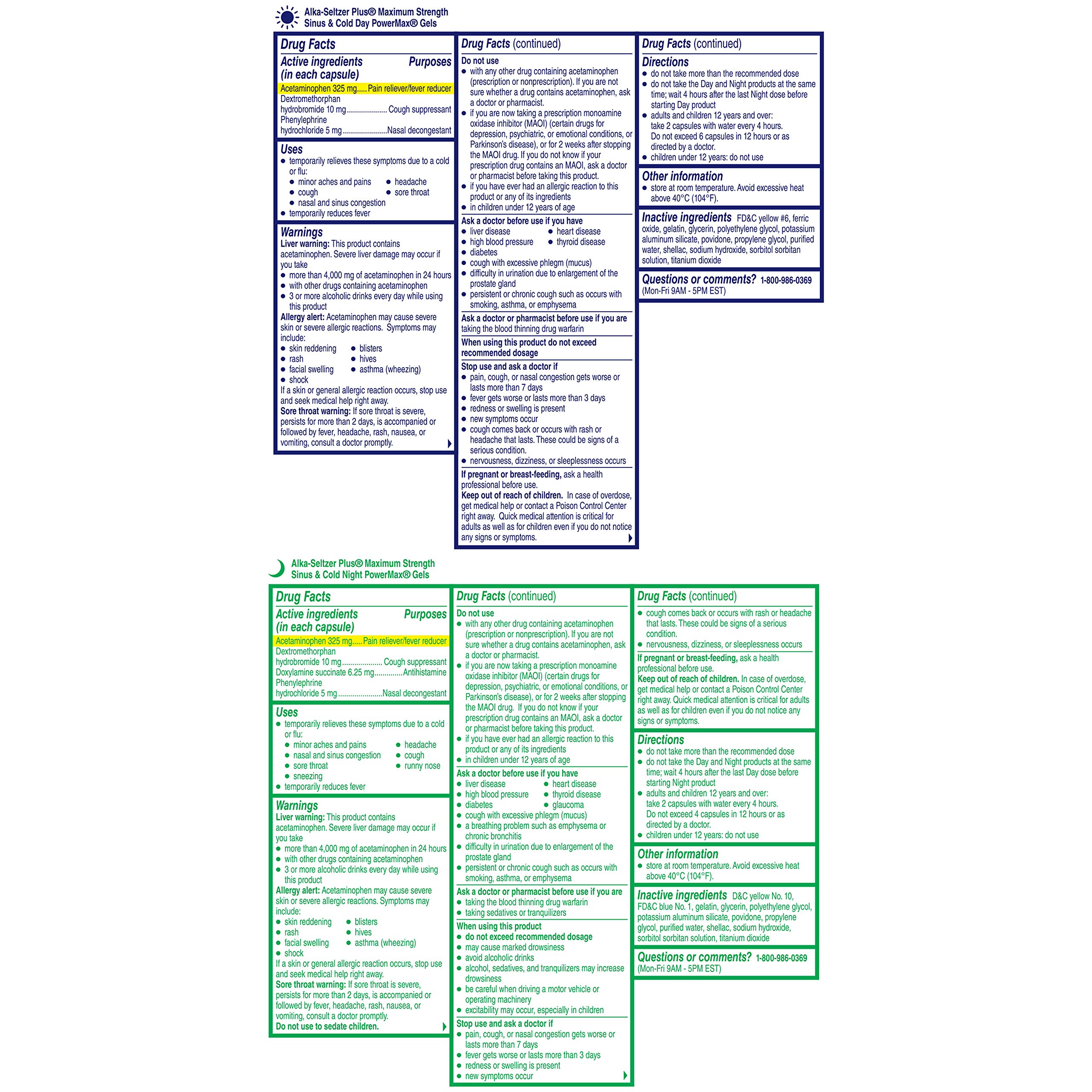 ALKASELTZER PLUS Maximum Strength PowerMax Sinus Congestion and Pain