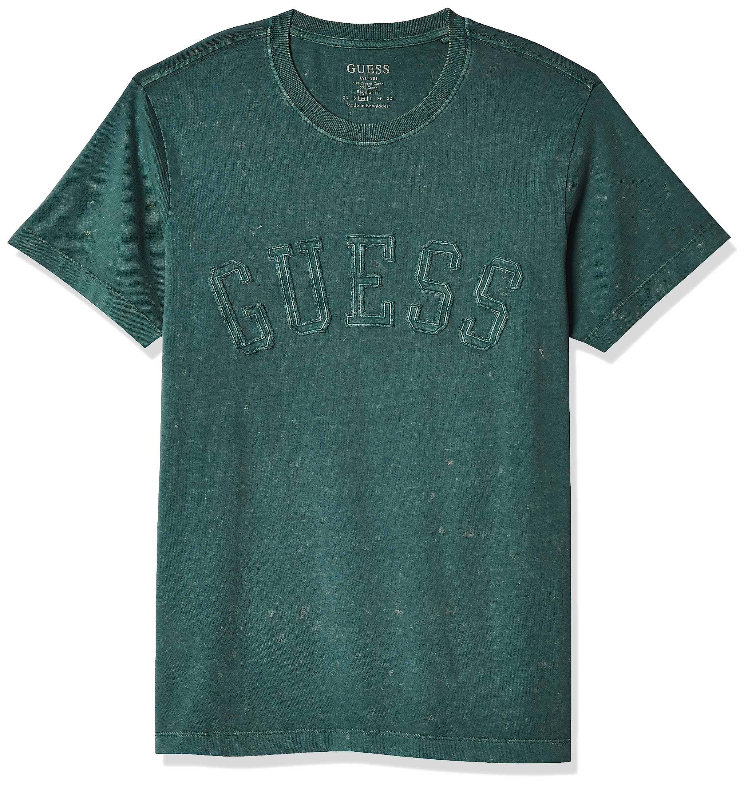 GUESS Men's Short Sleeve Eco Treat Patch Tee