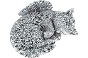 Pure Garden Cat Memorial Stone: Comforting Tribute for Loss of Beloved Feline Companion