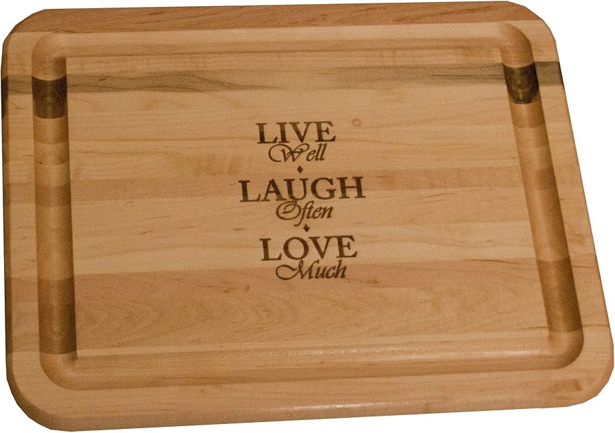 Amazon.co.jp: Catskill Craftsmen Live Laugh, Love 硬材まな板