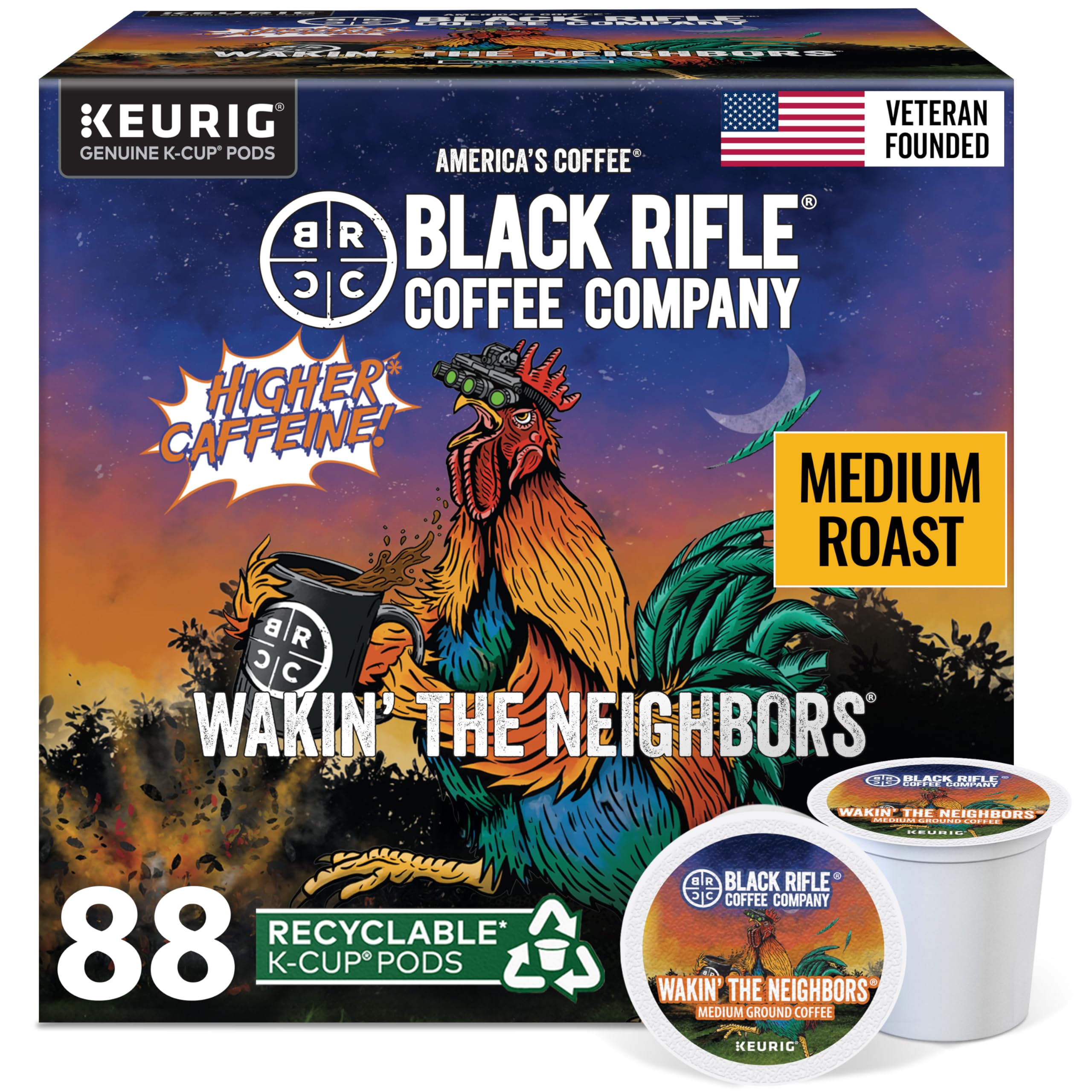 Amazon.com: Black Rifle Coffee Company Wakin' the Neighbors High