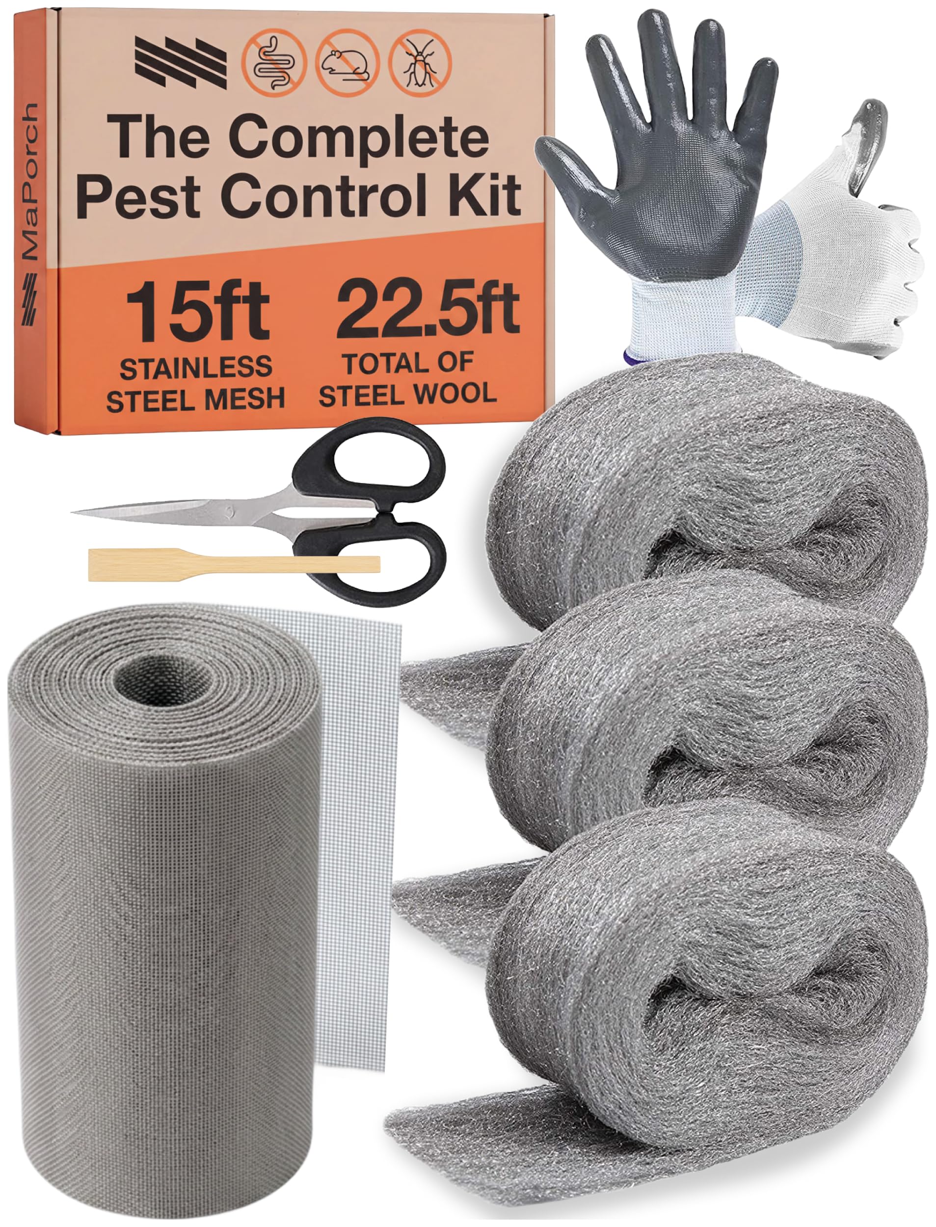 Complete Steel Wool and Stainless Steel Mice Control Kit, MaPorch — image 1