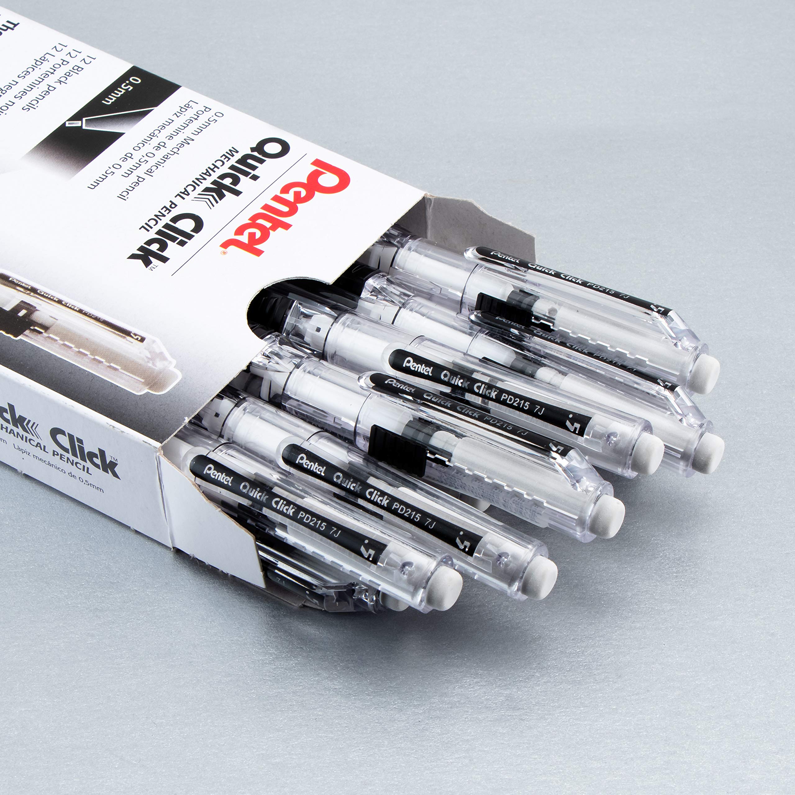 Pentel Porte-mine QUICK CLICK (0,5 mm), corps noir - PD215A