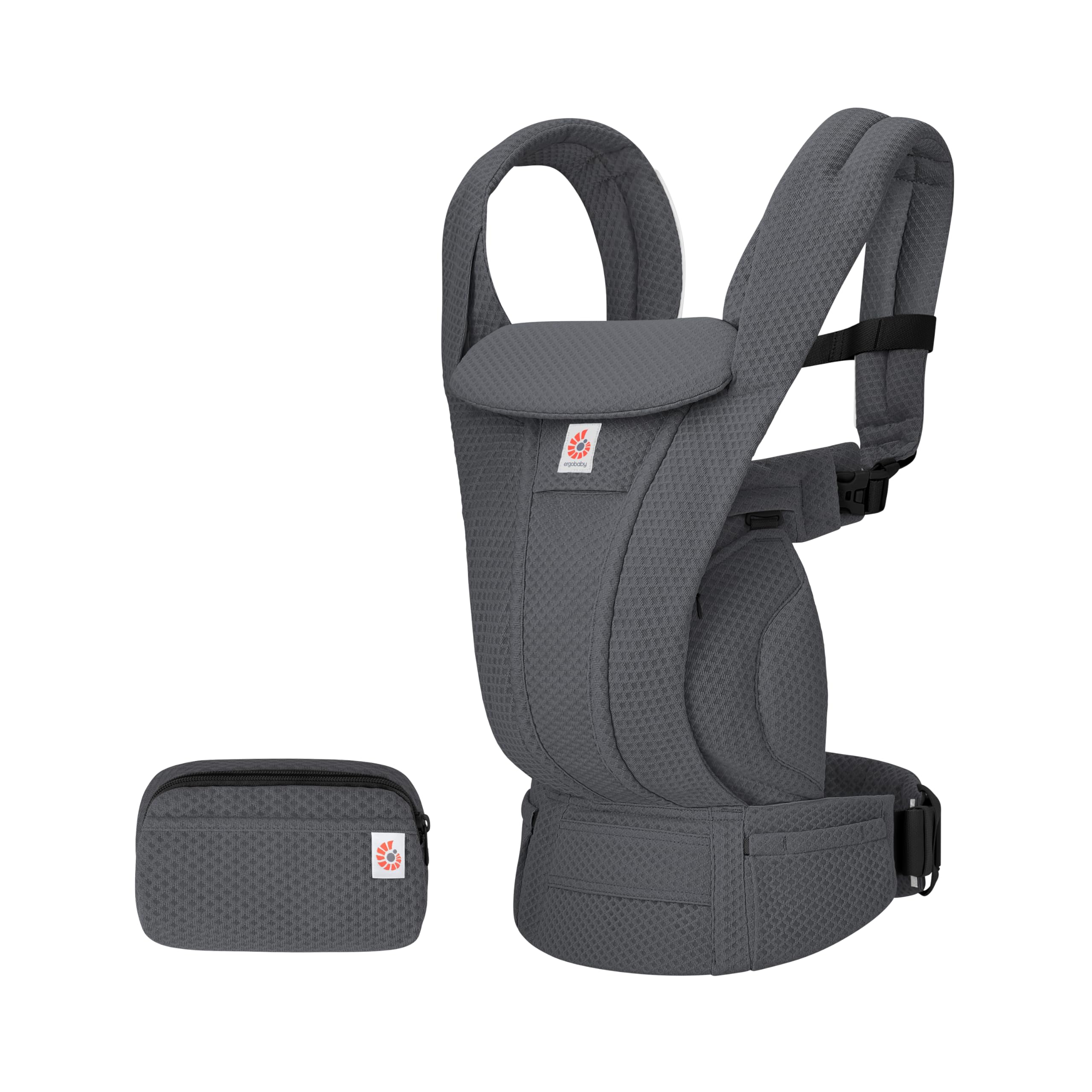 Ergobaby Omni Deluxe All-in-One Baby Carrier for Newborns from Birth up to 20kg, Ergonomic 4-Position Cotton Baby Carrier Back Carrier Travel System, Pearl Grey — view 18