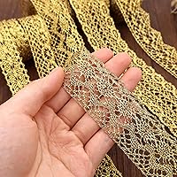 Vista 2 de Cinta de encaje vintage de 15 yardas para manualidades de costura, envoltura de regalos