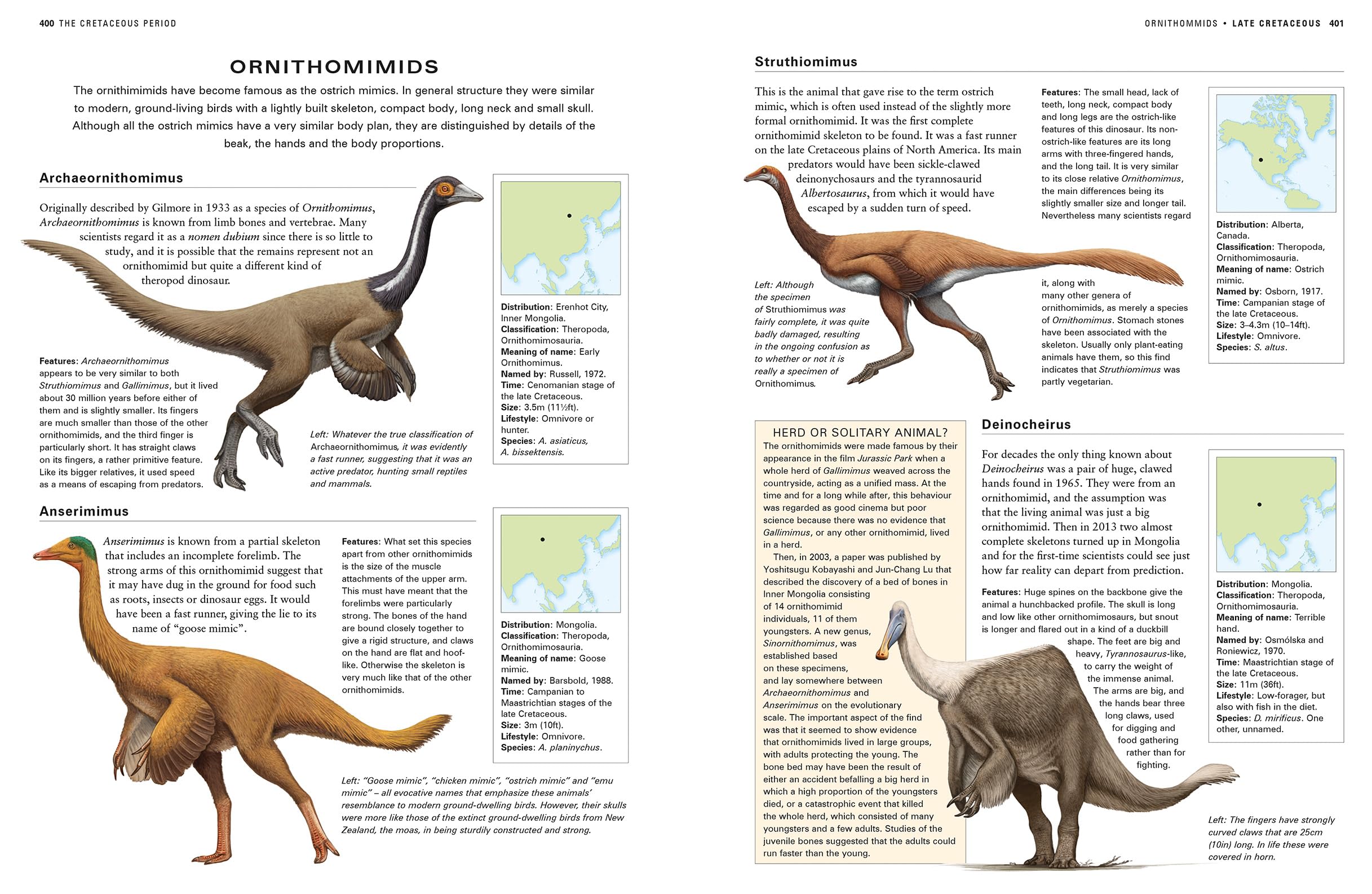 Dinosaurs and Prehistoric Creatures, the Illustrated Enc of: The ultimate reference guide featuring 1000 creatures from the Devonian to the Quaternary period with 2000 illustrations