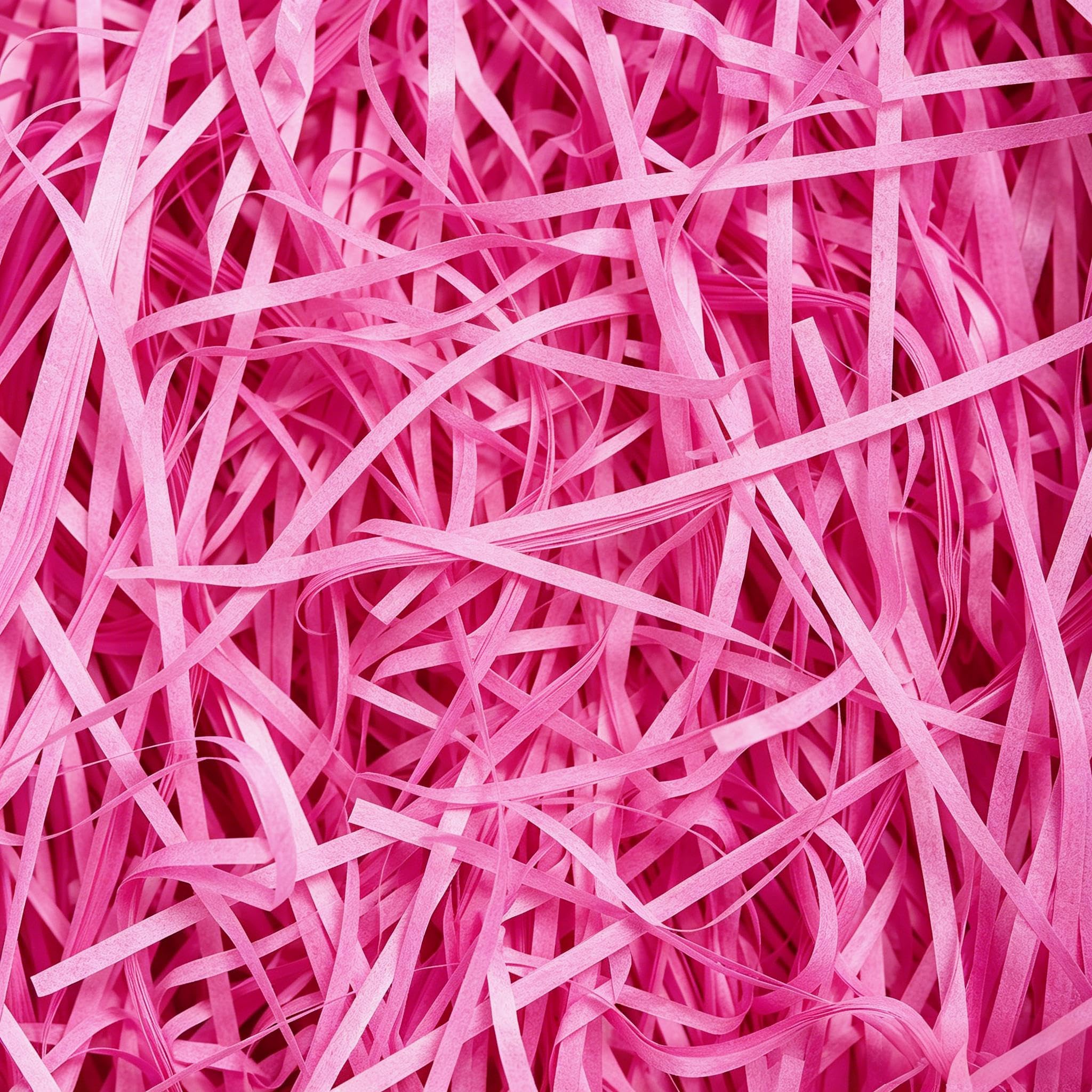 Hot Pink Shredded Tissue Paper 100g - Hot Pink Shredded Paper for Gift Boxes, Hampers and Bags - Ideal Hamper Filling for Easter, Birthday, Wedding, Anniversary, Christmas, New Year and All Occasions