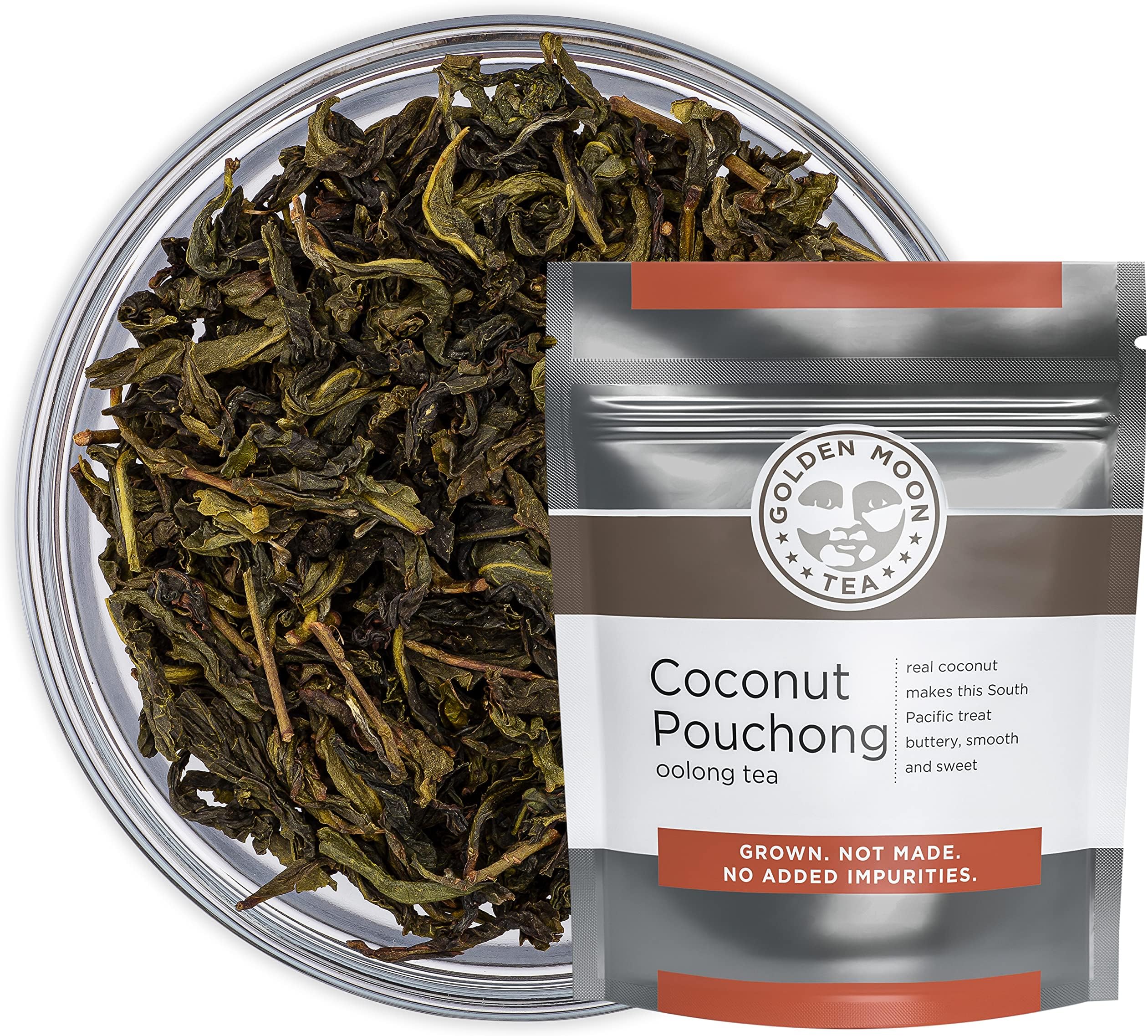 Amazon.com : Golden Moon Tea Organic Jasmine Green Tea - Finest Leaves ...