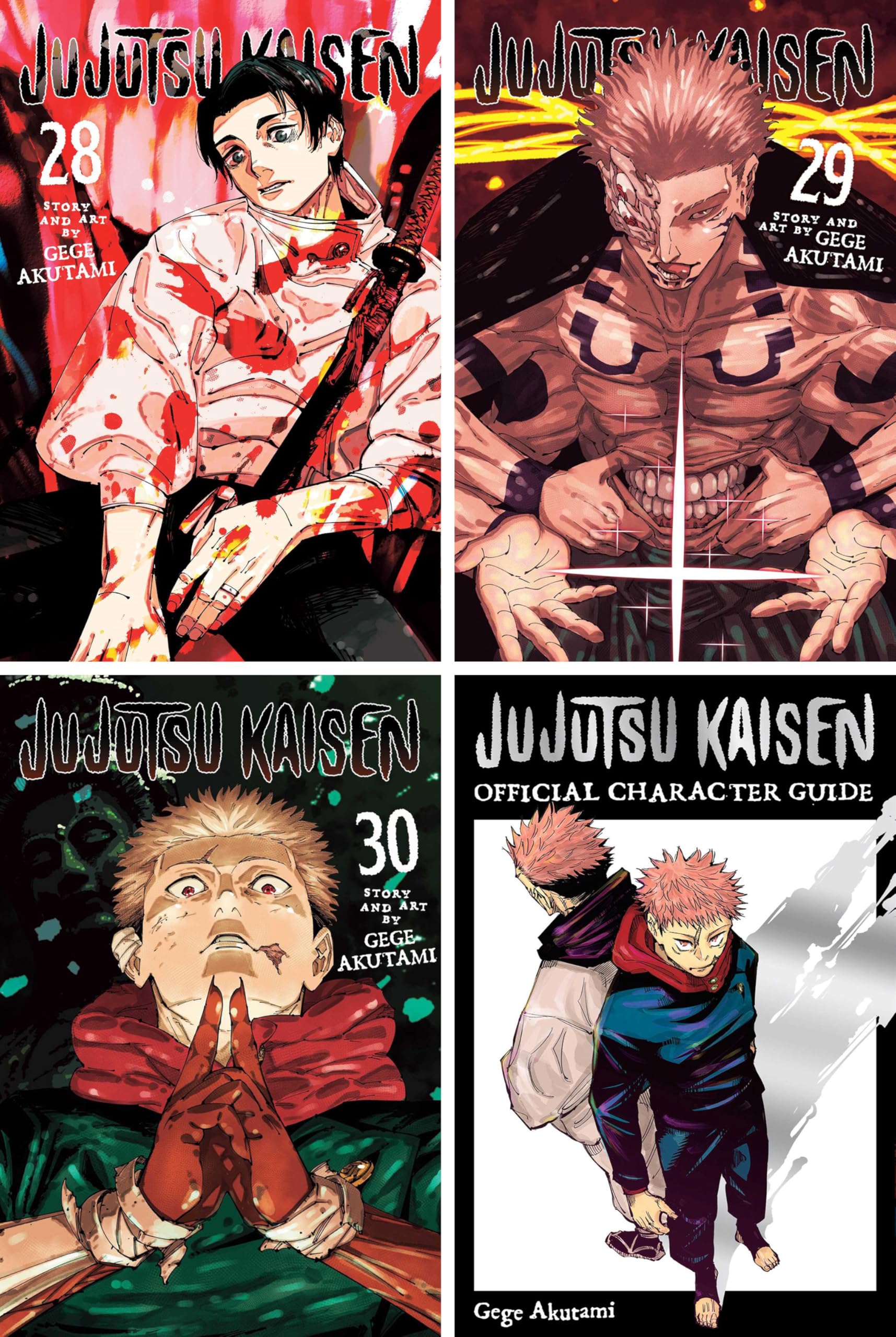 Jujutsu Kaisen Complete Collection (32 Books) Manga Series Set (Vol. 0-30 + Guide)