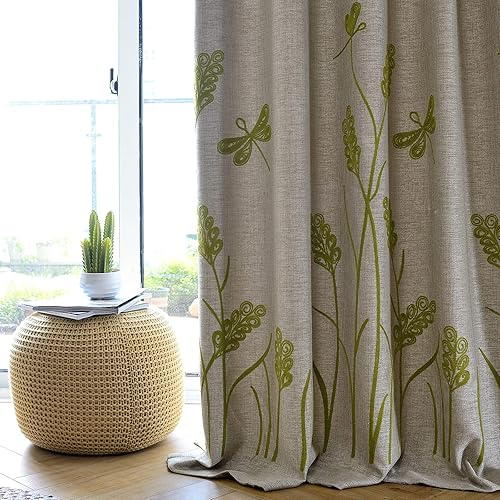 Miniatura 2 de Cortinas de lino bordadas marca Melodieux