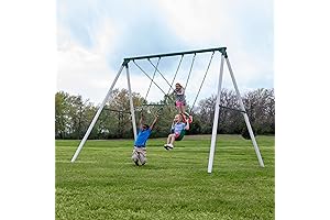 Big Brutus 10ft A-Frame Metal Swing Set: Swing into Epic Adventures!