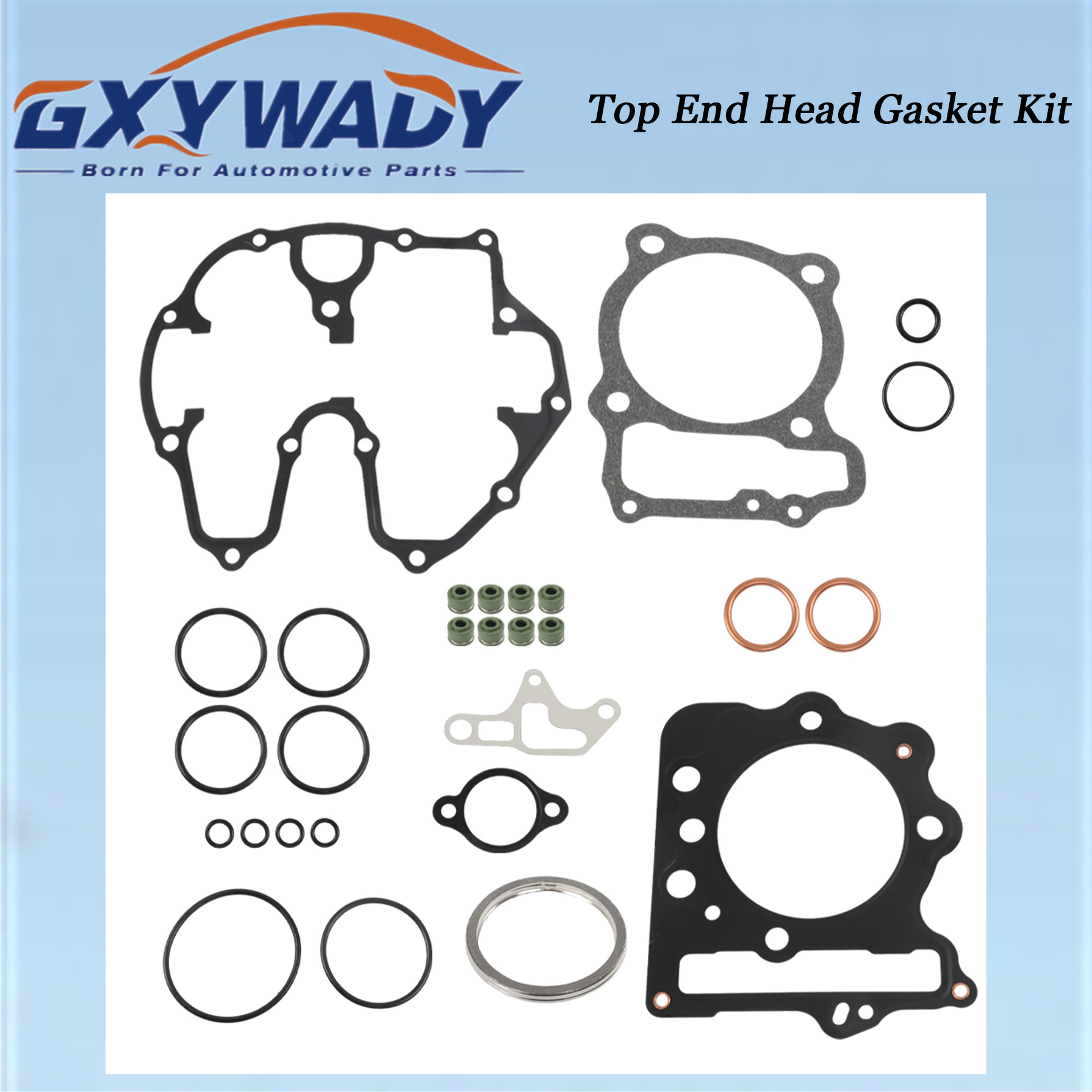 Image of GXYWADY New Top End Gasket Kit Set Replacement for Honda TRX 400EX 1999-2014 trx400ex 400 Head gaskets