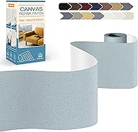 Vista 20 de KING MOUNTAIN Parche de reparación de lona de 9 x 11 pulgadas, 2 piezas, parche de tela impermeable autoadhesivo para sofás, tiendas de campaña