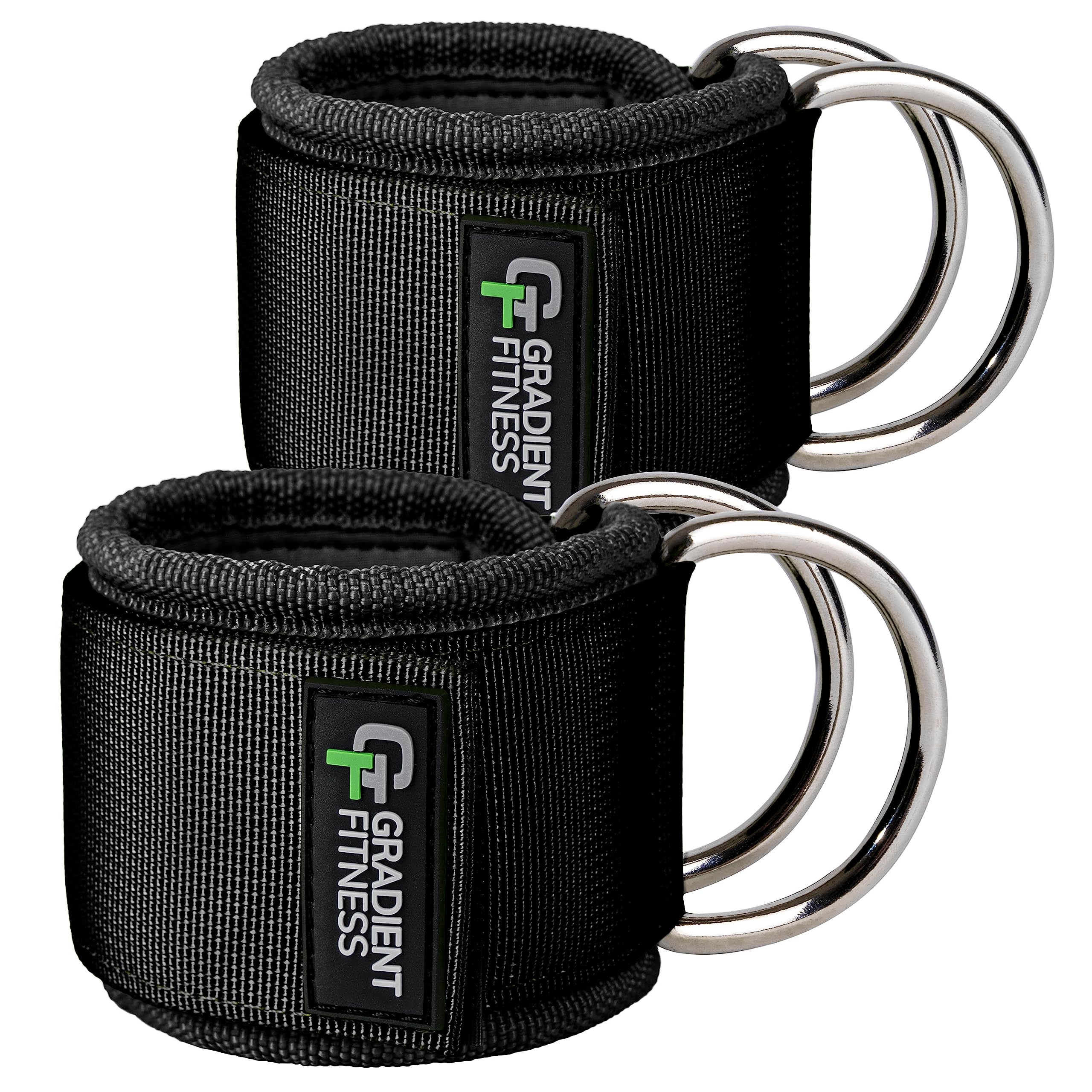 Gradient FitnessAnkle Straps (2 Pack) | Ankle Strap for Cable Machine, Ankle Bands for Working Out, Cable Ankle Strap, Cable Machine Attachment, Ankle Cable Attachments for Gym