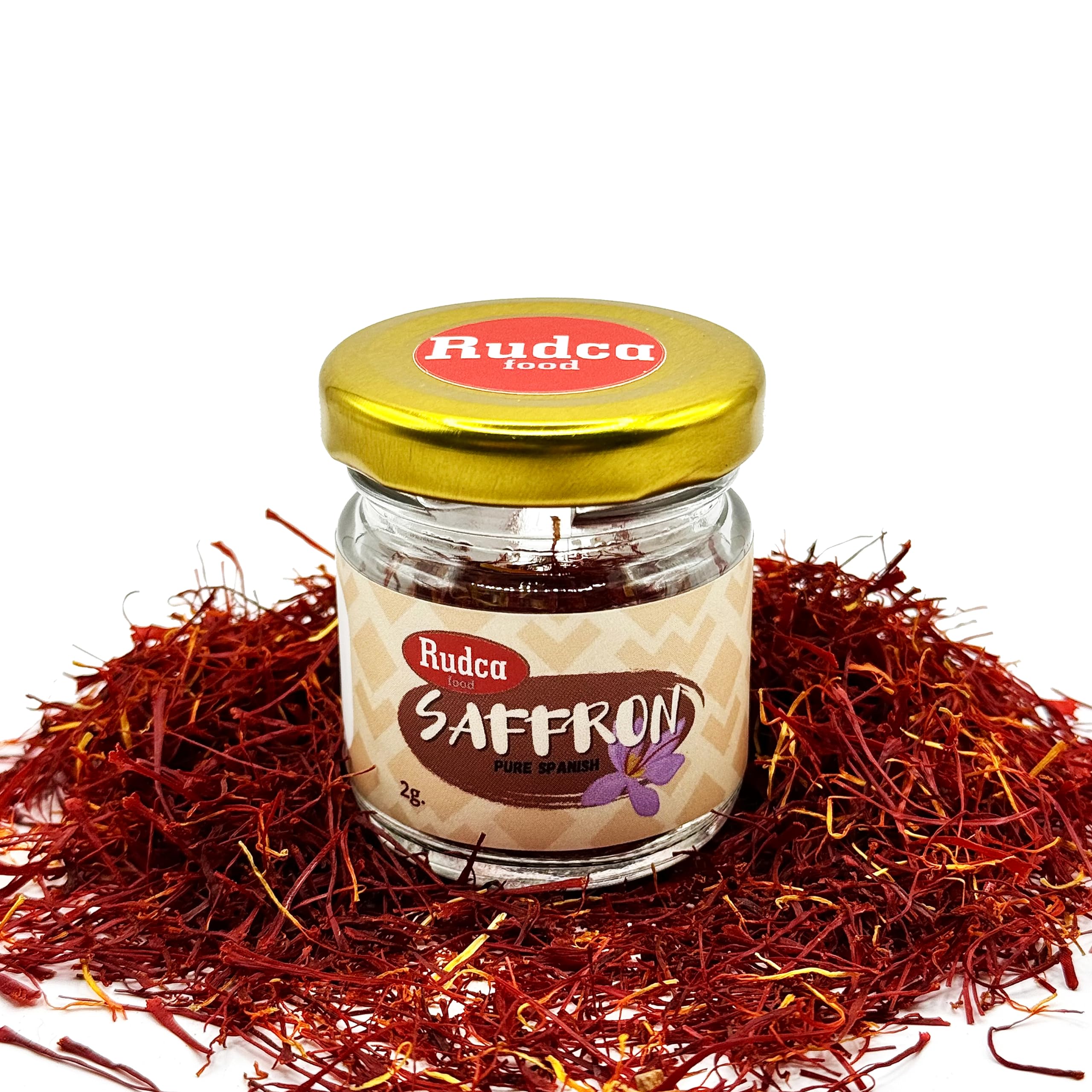 Rudca Food Spanish Saffron Premium Quality Saffron Threads from Spain 2gr