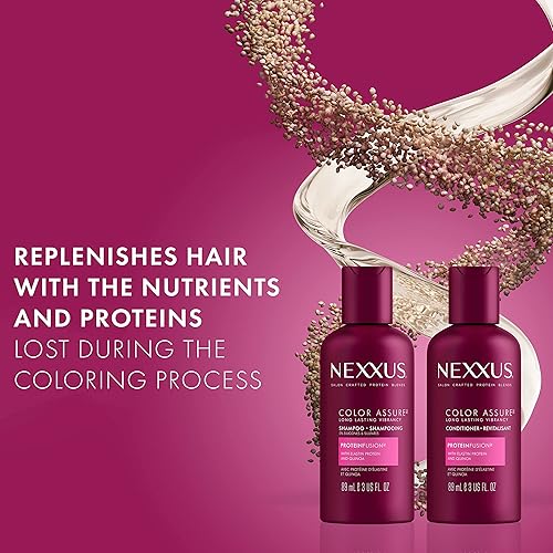 Miniatura 3 de Nexxus Champú sin sulfato con ProteinFusion, 12 unidades para cabello tratado teñido, 3 onzas