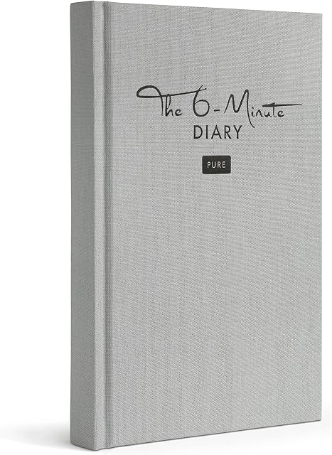 The 6-Minute Diary Pure (The Original) | Gratitude Journal for Women and Men | Mental Health & Self Care Journal for more Wellbeing and Positivity