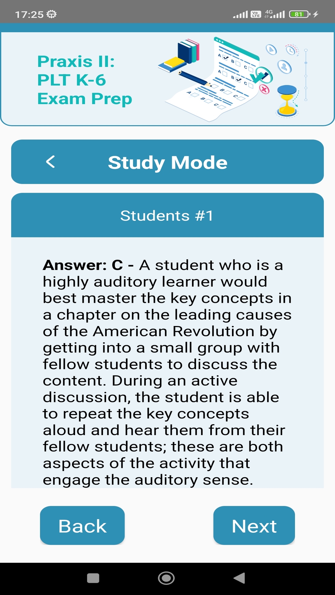 Praxis II PLT K-6 - App on Amazon Appstore