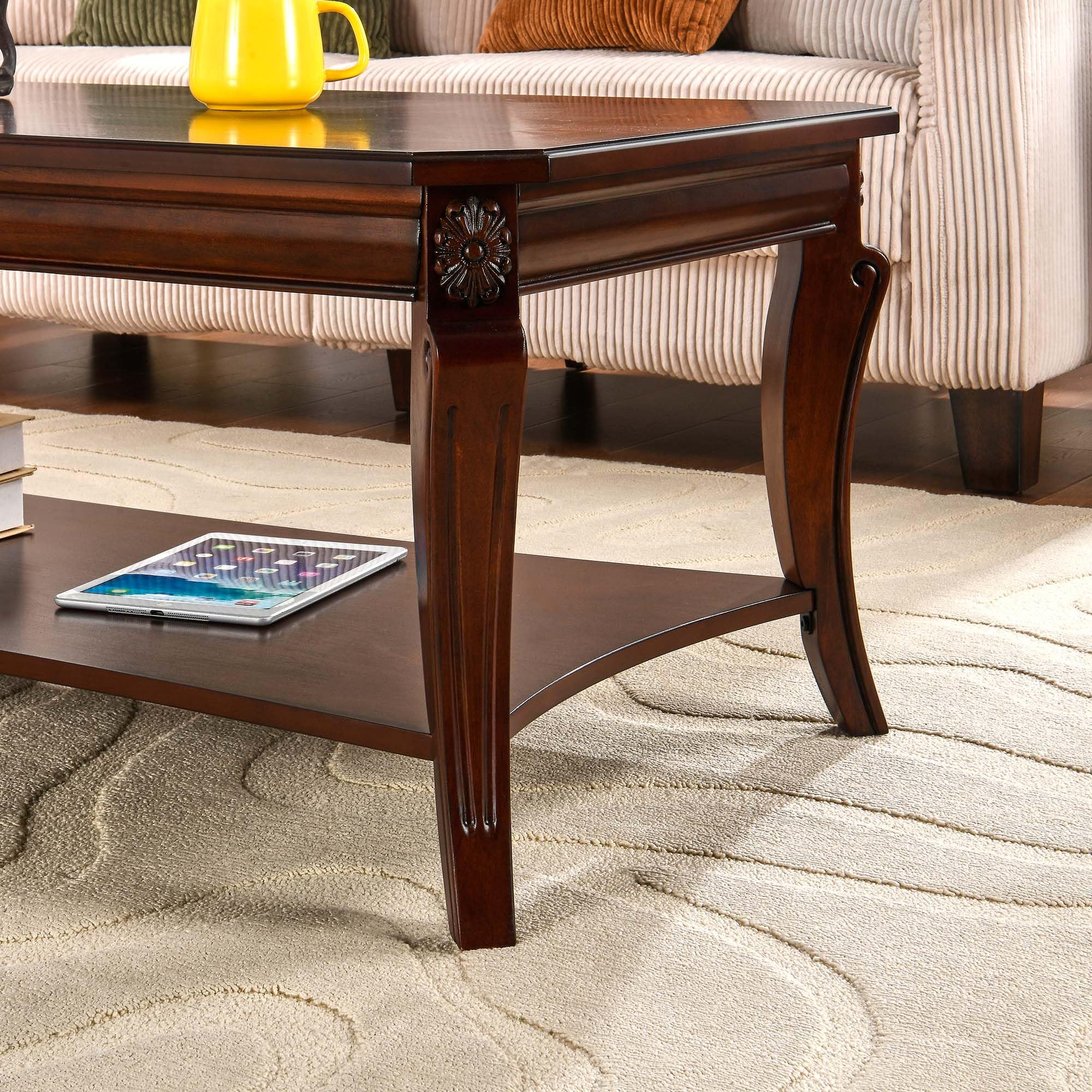 Amazon.com: LEEMTORIG Vintage Wood Coffee Table for Living Room