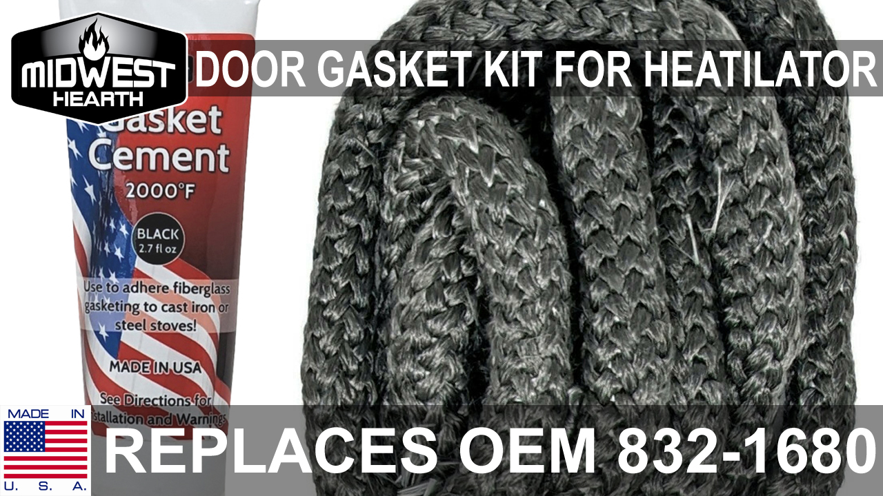 Amazon.com: Midwest Hearth 832-1680 Door Rope Gasket and Adhesive