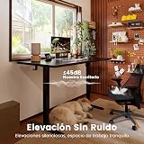 ErGear Escritorio Elevable Eléctrico, 140x70cm, Negro - 8