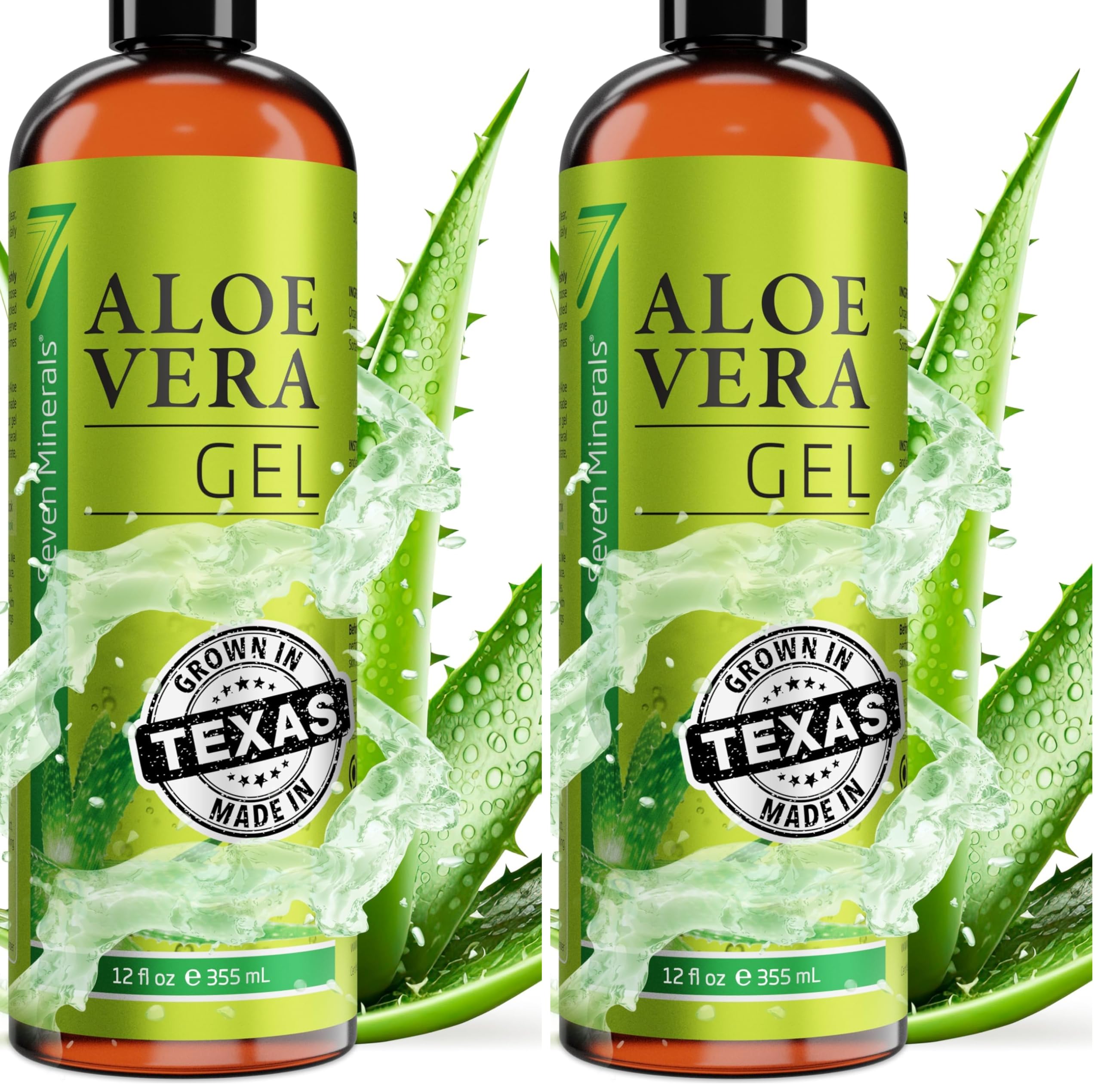 ALOEさま専用 Amazon.com : Seven Minerals Aloe Vera Gel - 99% Organic, Big 12 oz