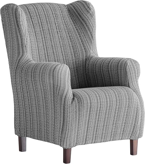 Martina Home Mejico Stretch Chair Cover Wing Chair, grey