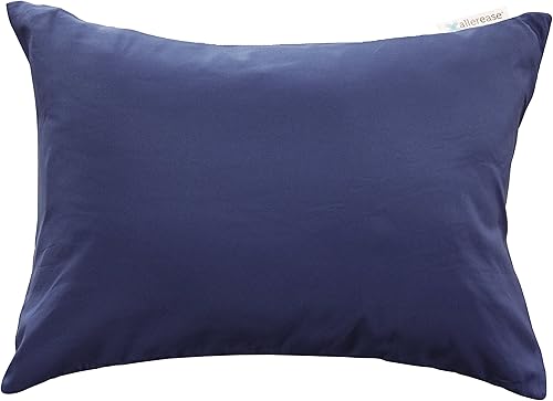 Miniatura 6 de Aller-Ease Small Travel - Funda de almohada para alergias con cremallera de 14 x 20 pulgadas, gris protector de almohada con barrera de protección