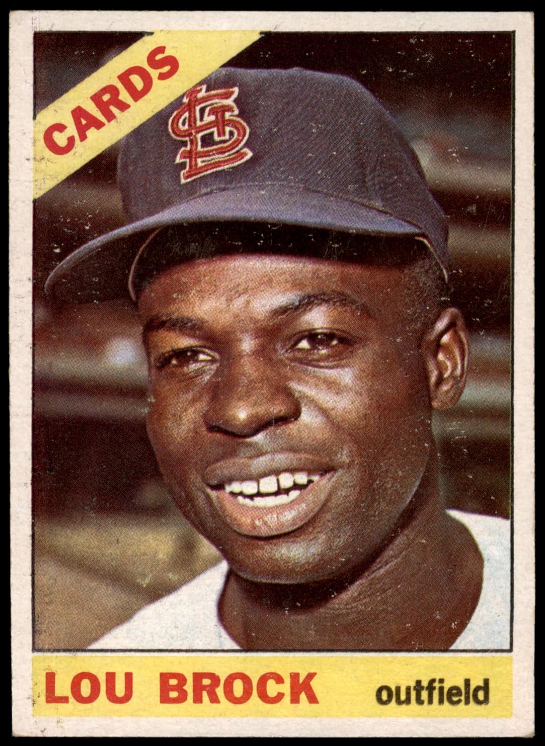 1966 Topps #125 Lou Brock St. Louis Cardinals (Baseball Card) VG/EX+ Cardinals