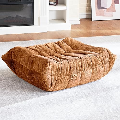 Miniatura 73 de HABUTWAY Puf Otomano, Reposapiés, Silla junto a la Chimenea, Sofá Puf Perezoso de Espuma Viscoelástica para Sala de Estar, Dormitorio, Dormitorio