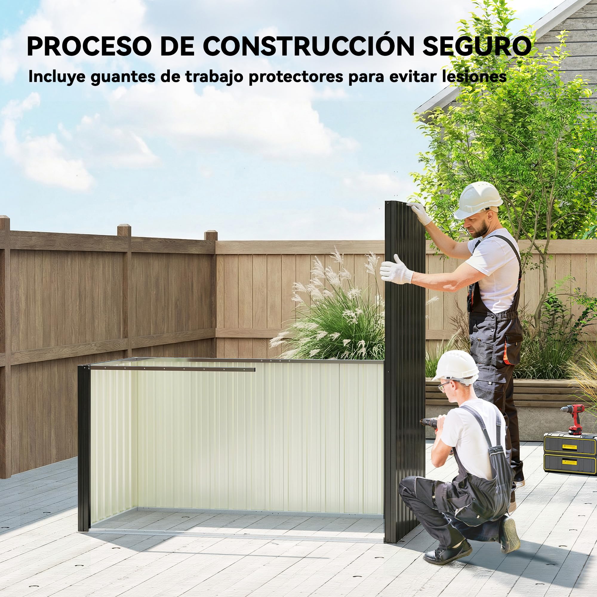Outsunny Caseta de Jardín Exterior 1,37 m², 163x90x179 cm, Cobertizo de Jardín Exterior Metálico con Puerta con Pestillo y Ranuras de Ventilación, para Almacenamiento de Herramientas, Gris Oscuro — view 8