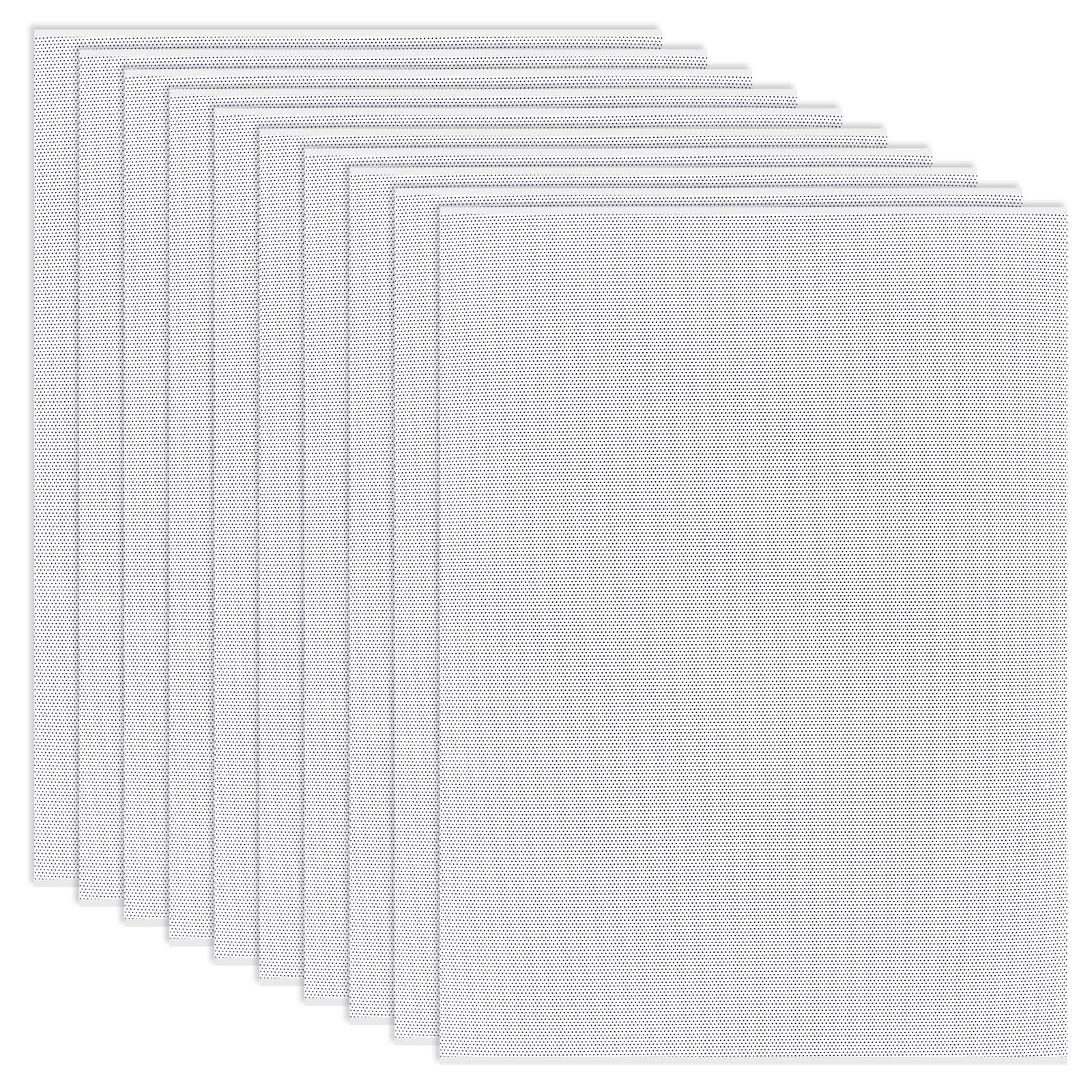 Plastikowa siatka do oczu, 0,5 mm, płócienne arkusze, biała, wodoodporna siatka PCW do maski, oczu, futrzaków, rekwizytów, rzeźbienia, futra, dekoracja, rękodzieło, 10 szt