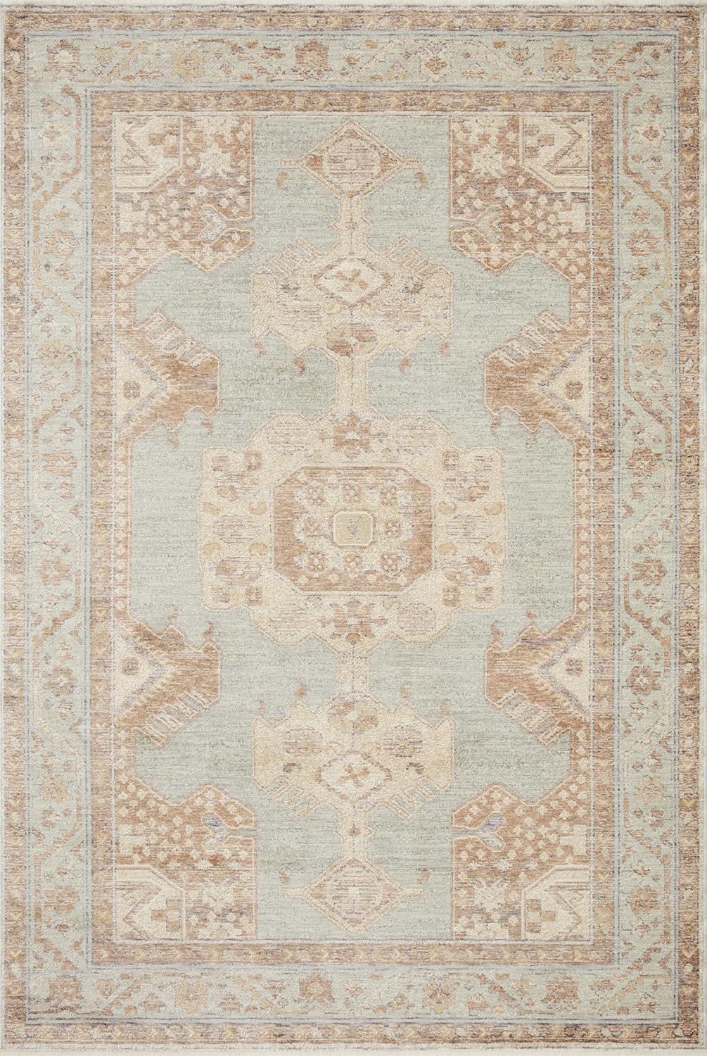 Loloi Magnolia Home by Joanna Gaines Carlisle Seafoam/Taupe 2'-7" x 7'-9" Runner Rug