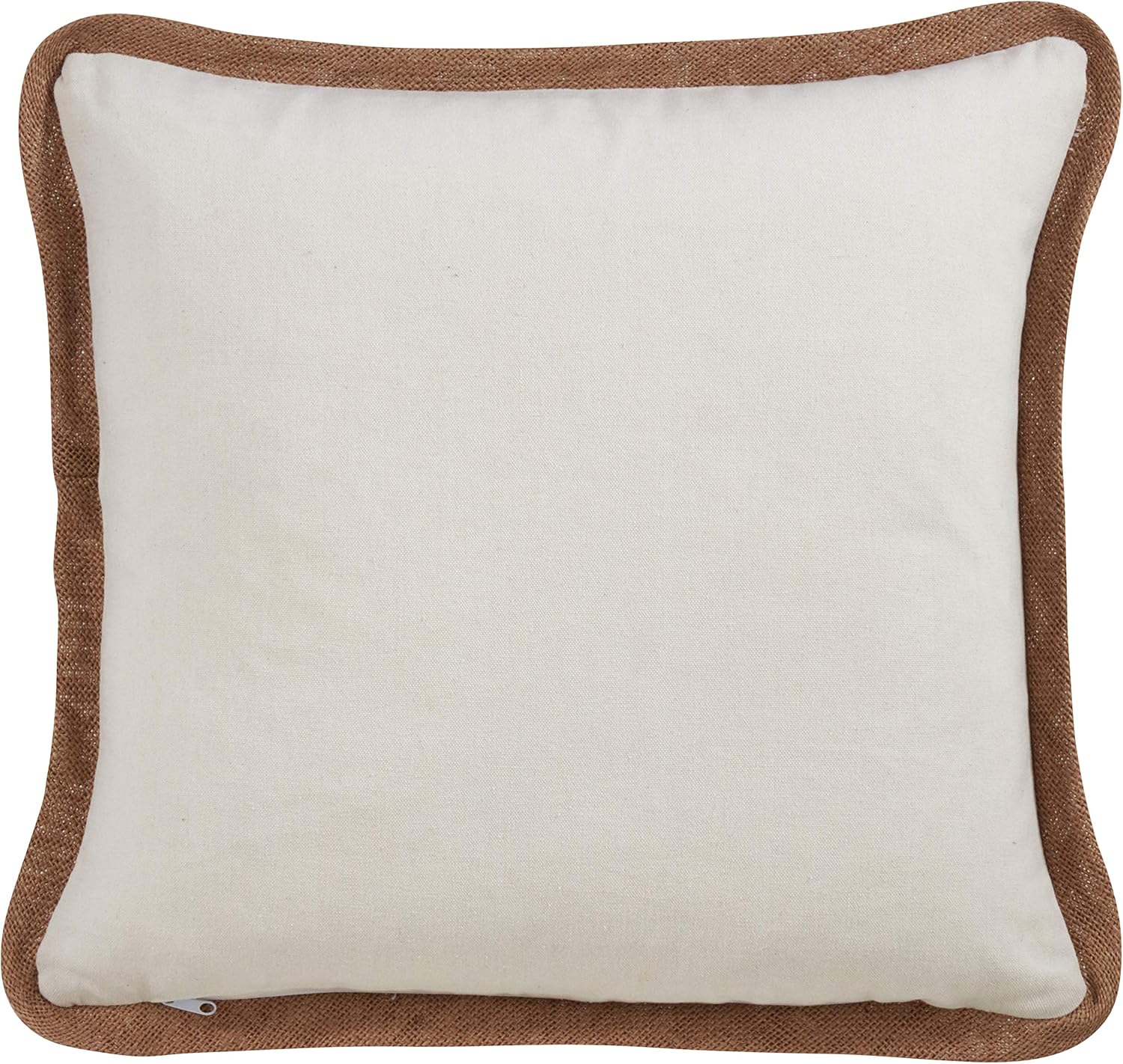 SARO LIFESTYLE Calabaza Collection Throw Pillow Down Filled with Knit Pumpkin Appliqué, 16", Natural