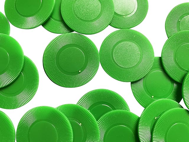 500 Fichas Delgadas/contadores de Bebida/fichas de Póquer - Aproximadamente 39 Mm (Verde)