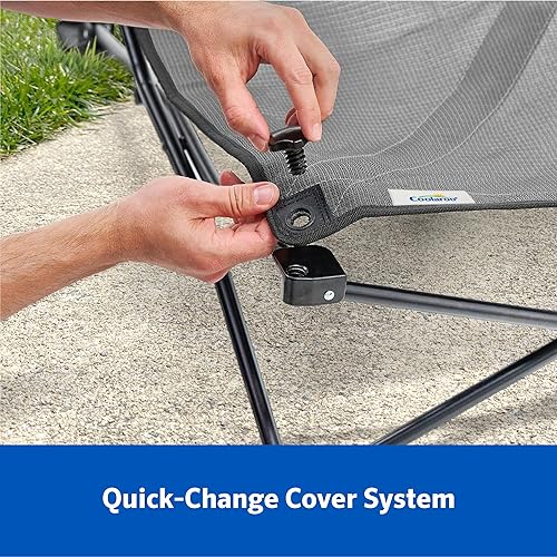 Miniatura 6 de Coolaroo On-The-Go - Kit de cama elevada para perros, cuna de viaje portátil y refrescante con tela HeatShield para perros grandes, ligero y