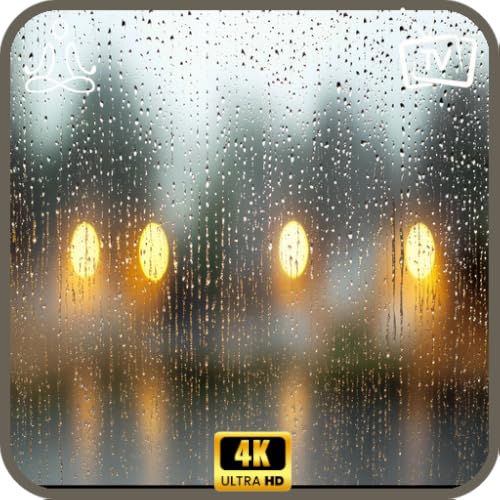 Pluie fine sur la vitre - Fenêtre douillette - Télévision - Sommeil