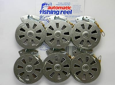 6 Mechanical Fishers Yo Yo Fishing Reels -Package of 12 Dozen- Yoyo Fish Trap -Flat Trigger Model
