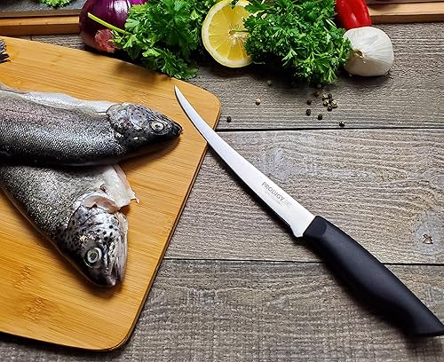Miniatura 6 de Ergo Chef Prodigy Series - Cuchillo de filete flexible curvado de 7.5 pulgadas, hoja de acero inoxidable de alto carbono, mango ergonómico