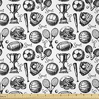 Vista 157 de Lunarable Tela suculenta de The Yard, flores en acuarela estilo pintura coloridas flores de primavera tema de jardinería, tela de microfibra