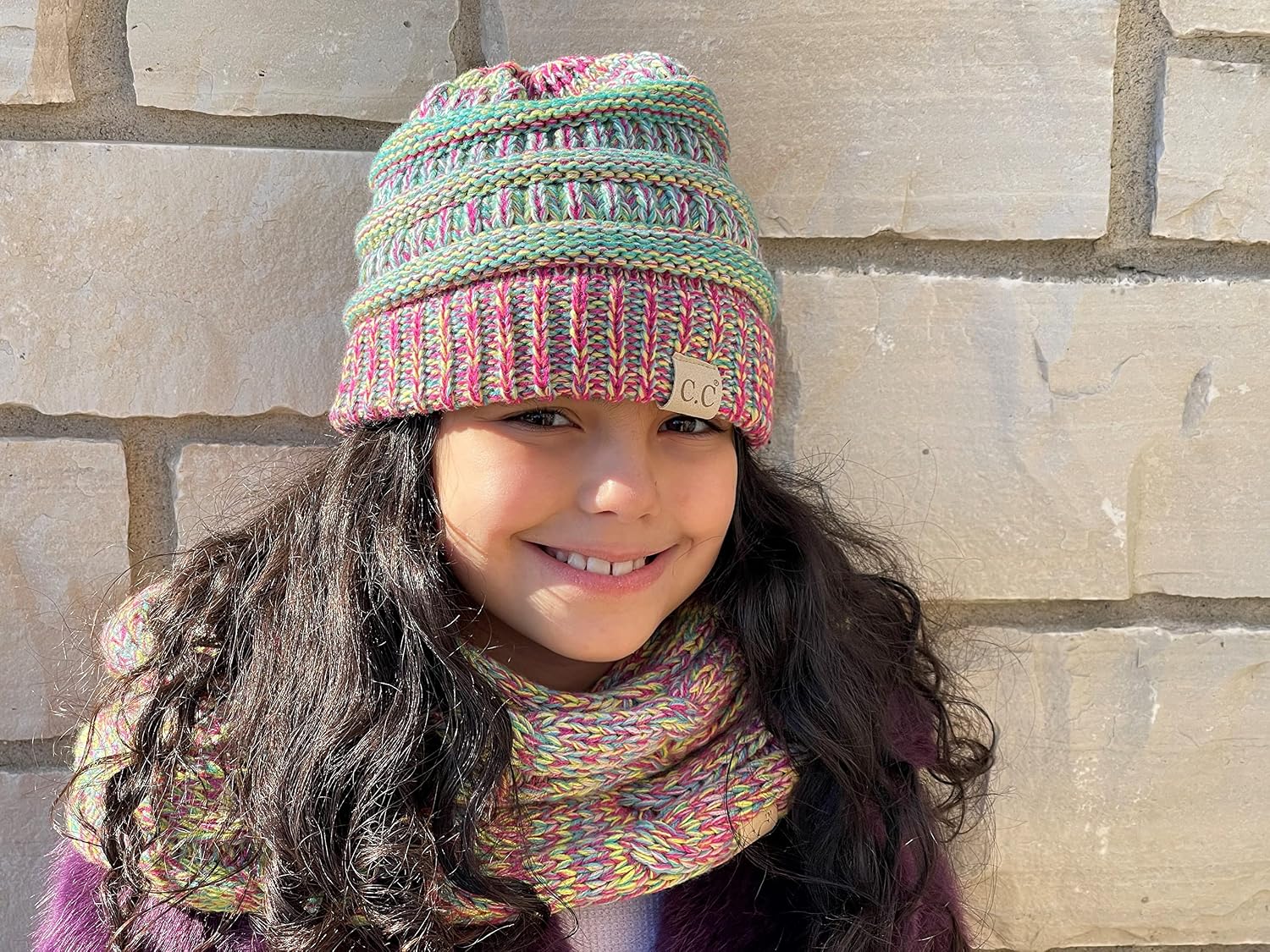 Funky Junque Kids Ribbed Beanie Hat – Soft Knit Winter Hat for Girls & Boys Ages 2–9, Warm Toddler Beanie Youth Toboggan