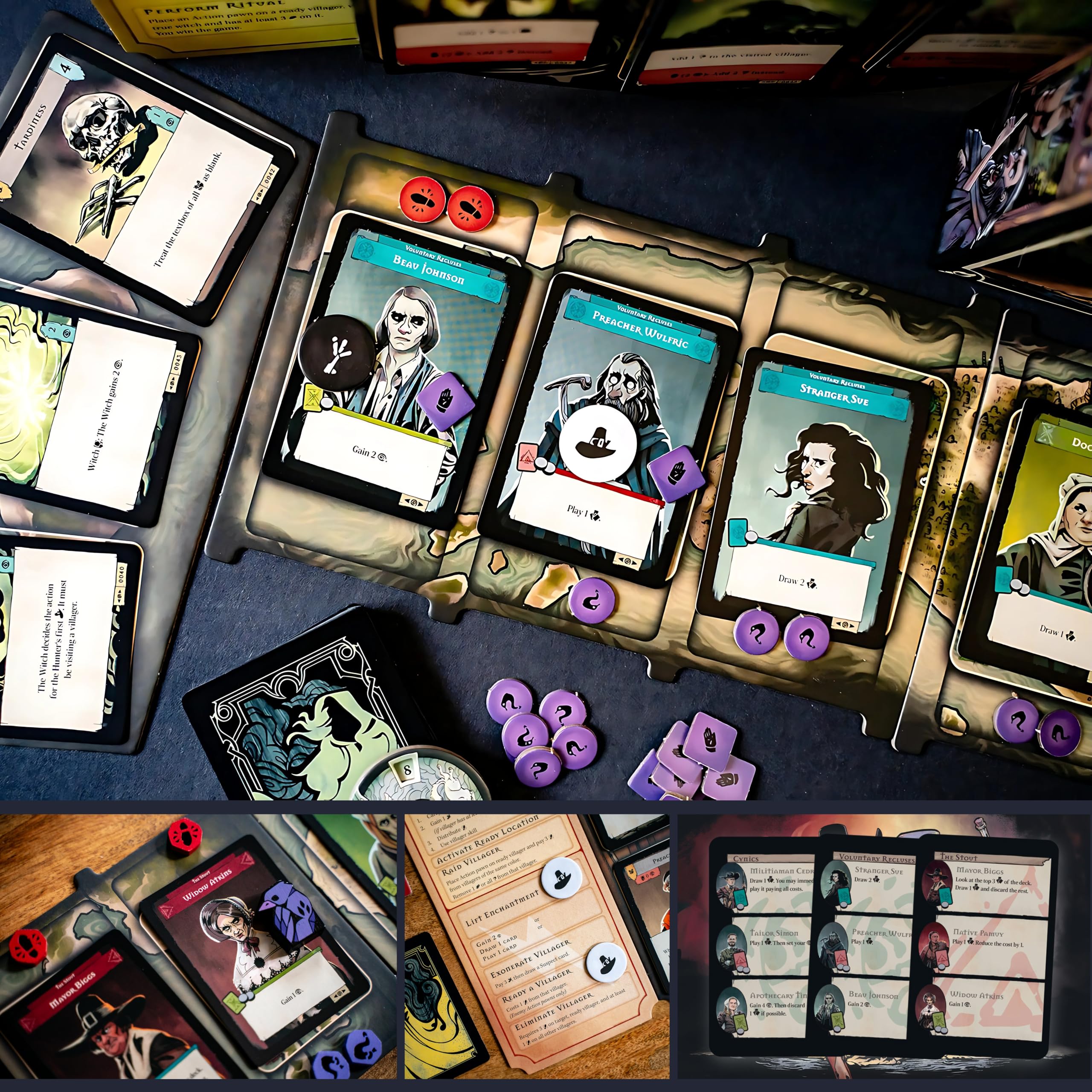 Capstone Games | Pagan Fate of Roanoke | Board Game | Base Game | 2 Players Ages 12+