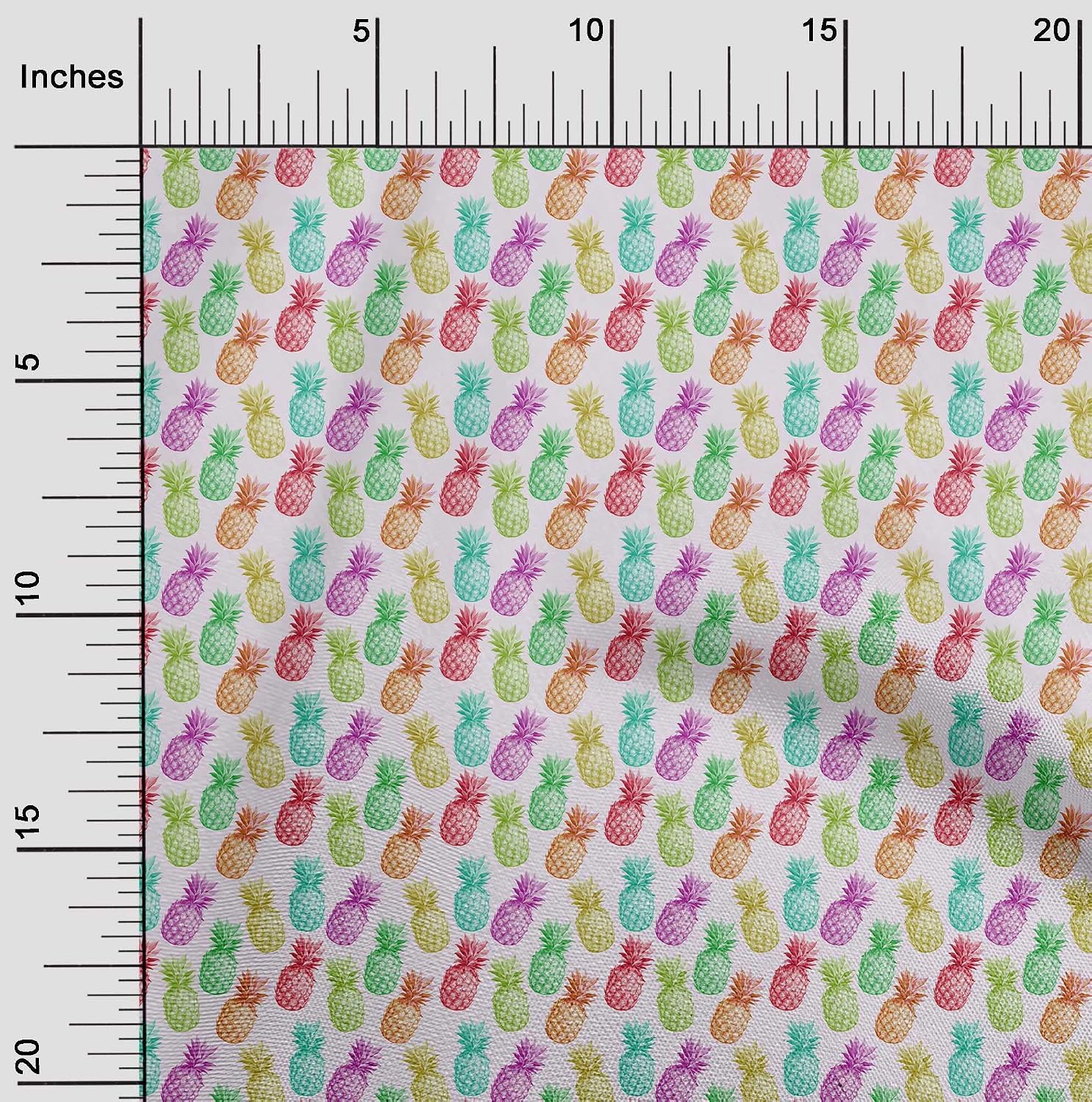 oneOone Cotton Jersey Light Pink Fabric Pineapple Quilting Supplies Print Sewing Fabric by The Yard 58 Inch Wide