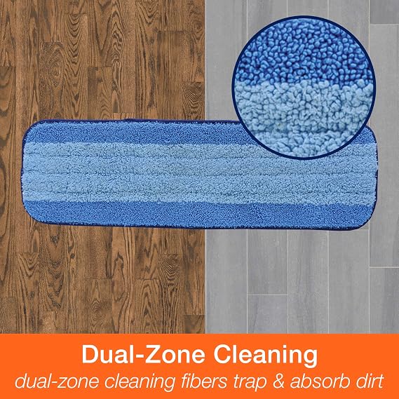 Bona Hardwood Floor Cleaner Spray - 32 fl oz & Microfiber Cleaning Pad, for Hardwood and Multi-Surface Floors, fits Family of Mops, 3 Pack
